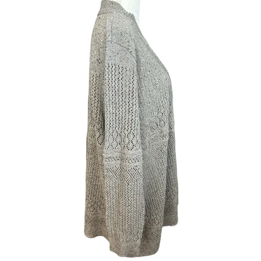 🌸Belle- Gray Knit Long Sweater- Size 3X